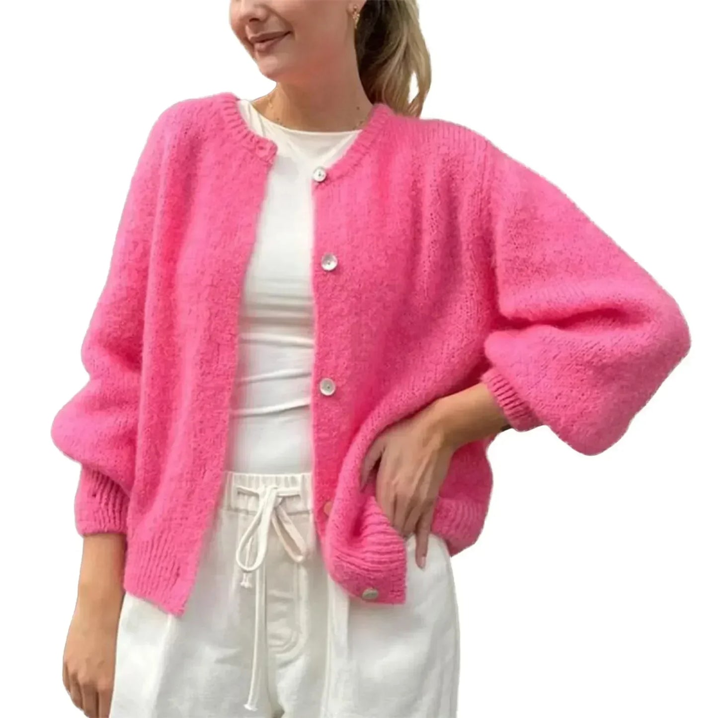 Knitted Button up Cardigan