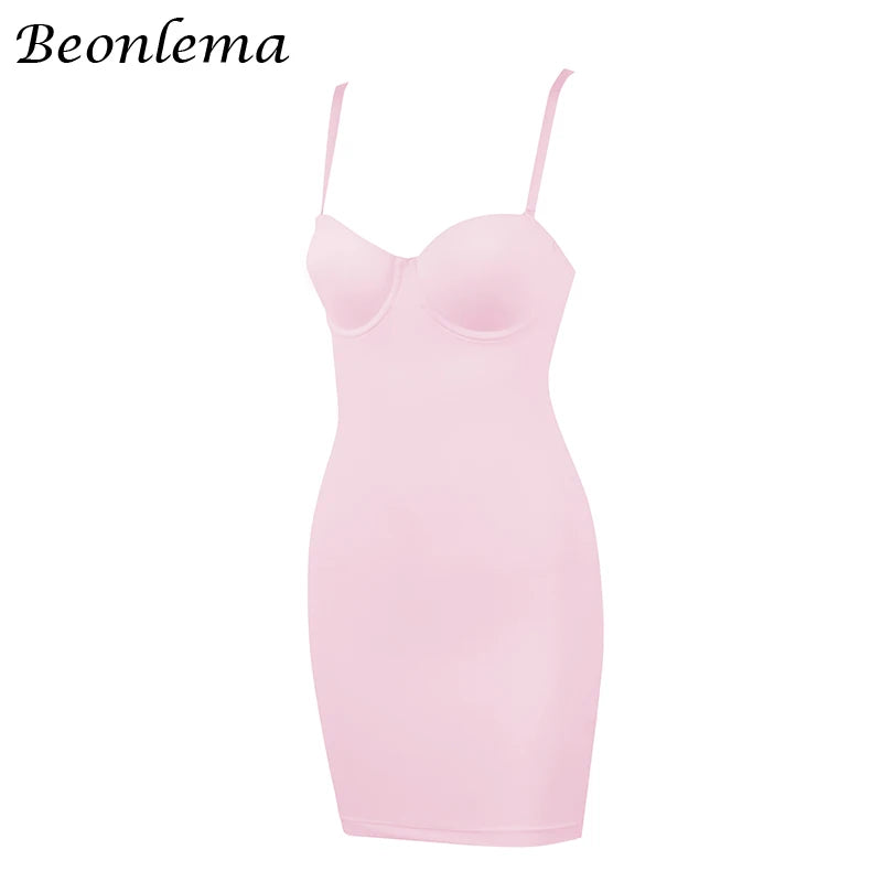 Body Defining Slip Dress with Adjustable Straps