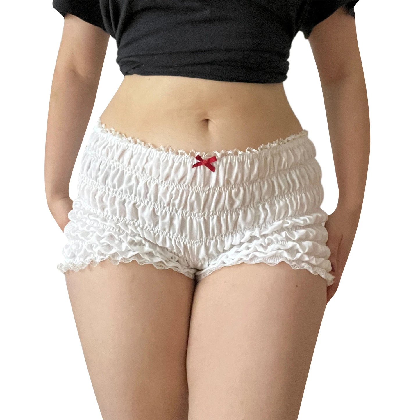 Slim Fit Smocked Shorts