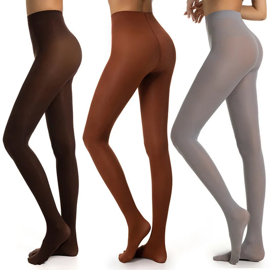 Solid Colour Women Long Stockings