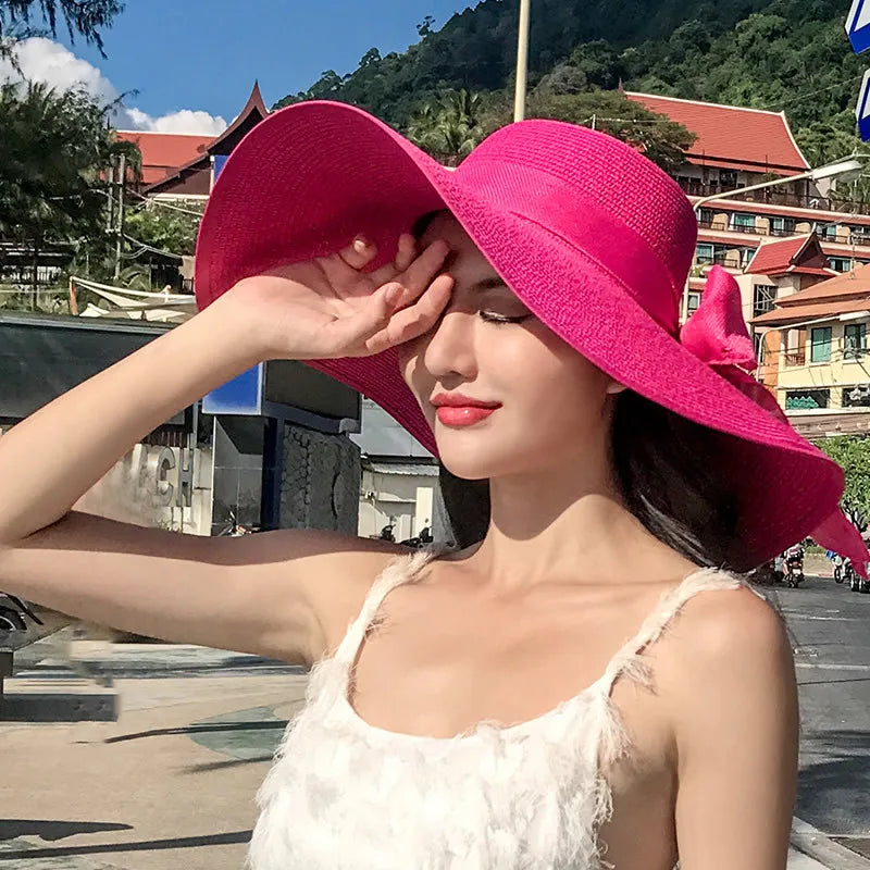 Chic Foldable Summer Straw Hat
