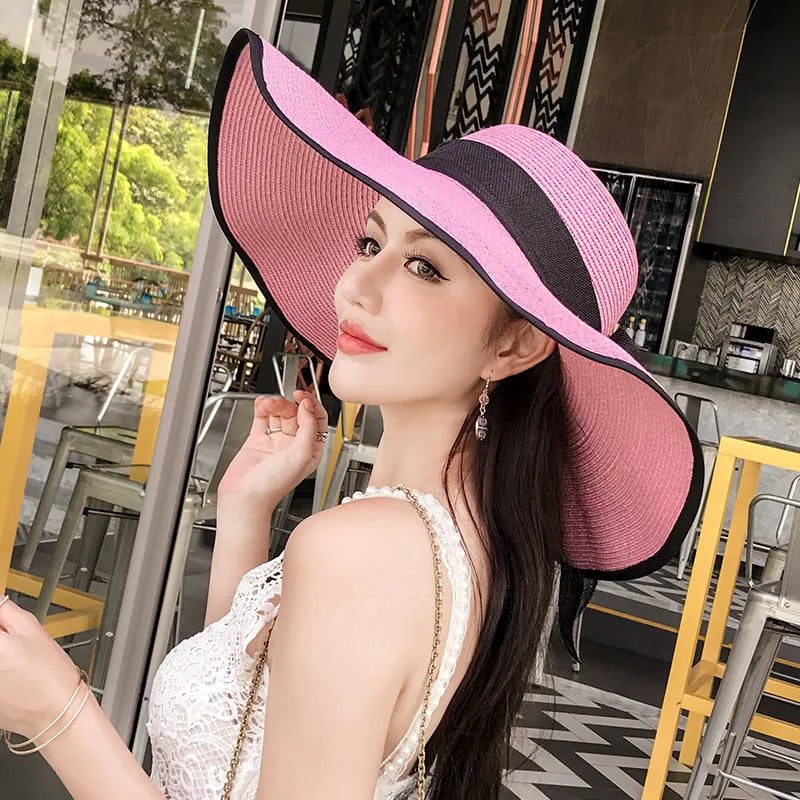 Chic Foldable Summer Straw Hat