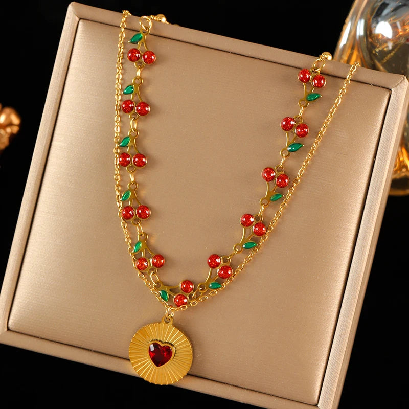 Boho Gold Charm Pendant Necklaces – Sun, Moon & Vintage Coin Designs