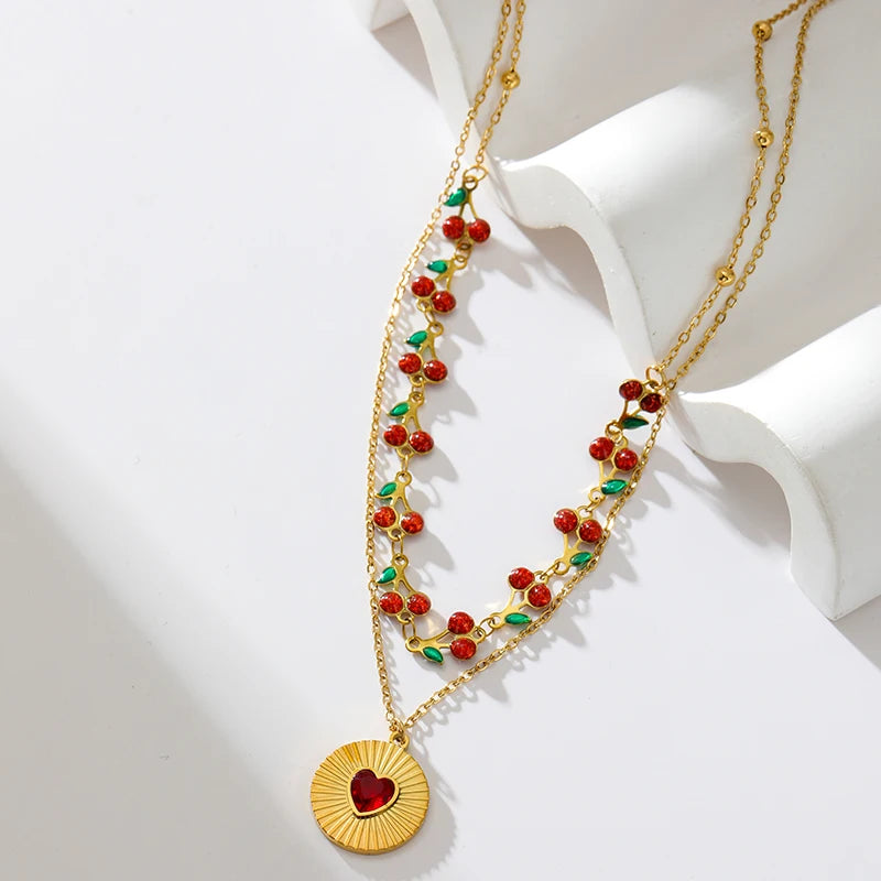 Boho Gold Charm Pendant Necklaces – Sun, Moon & Vintage Coin Designs
