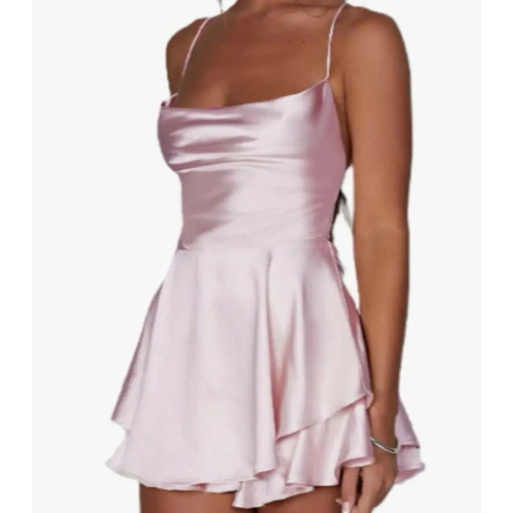 Summer Solid Color Slimming Dress