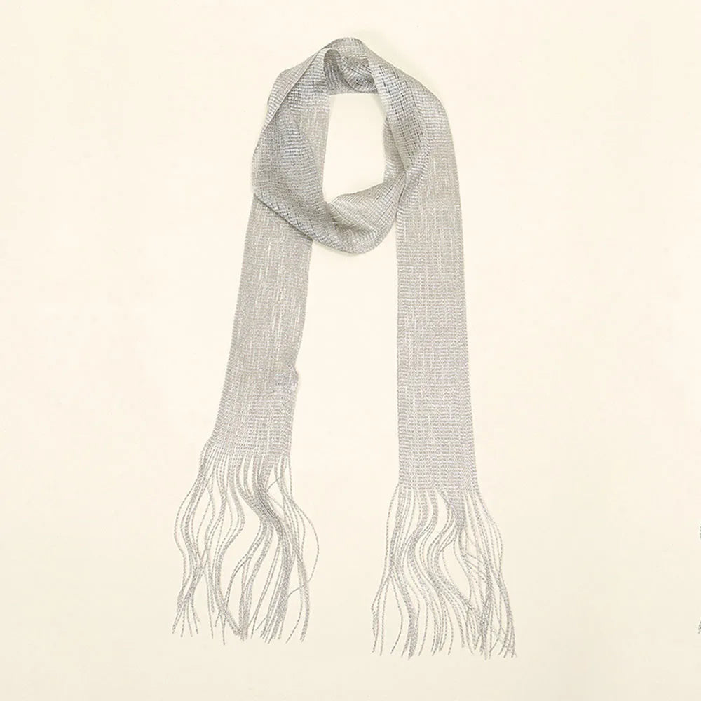 Y2k Gold Silver Bright Silk Sunscreen Shawl