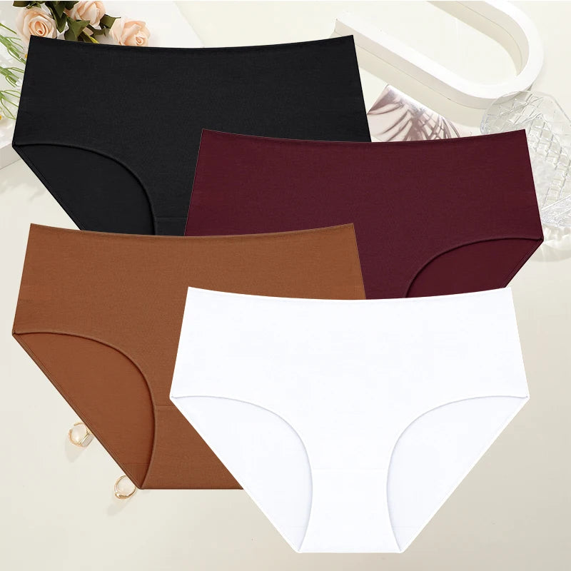 4Pcs/Set Comfort Cotton Panties