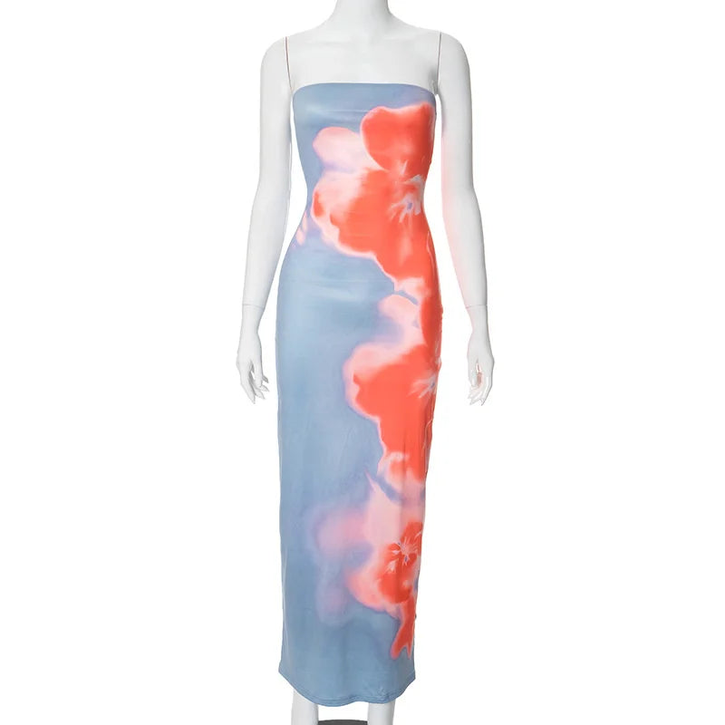 Strapless Tube Maxi Dress