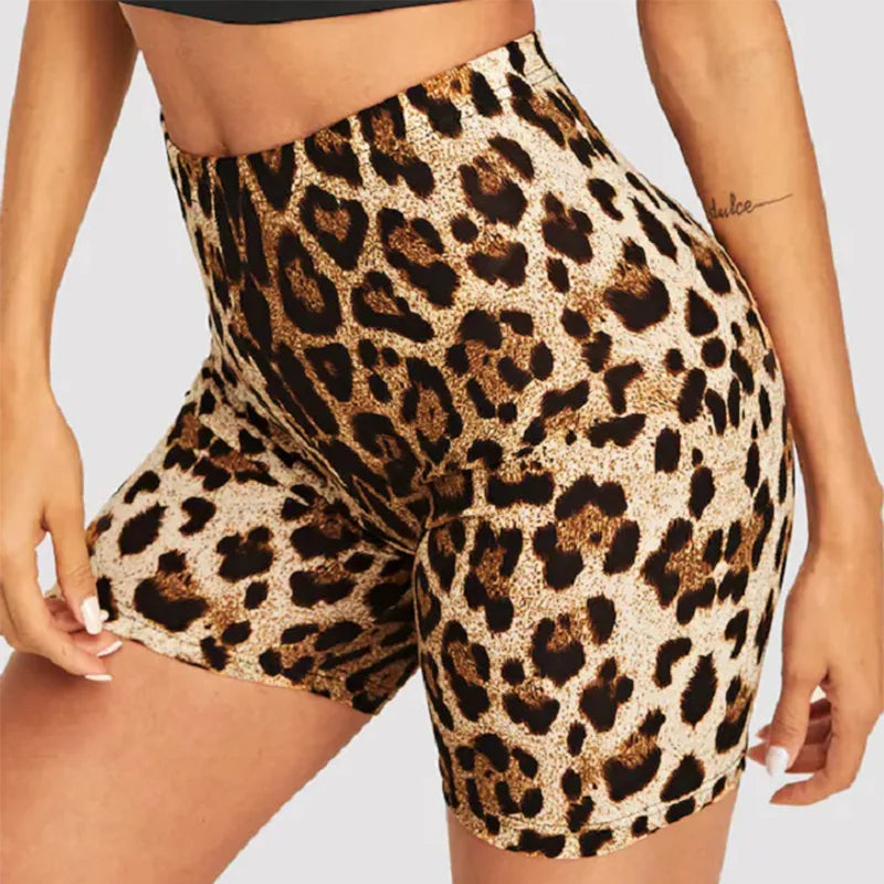 Leopard Print Women Shorts