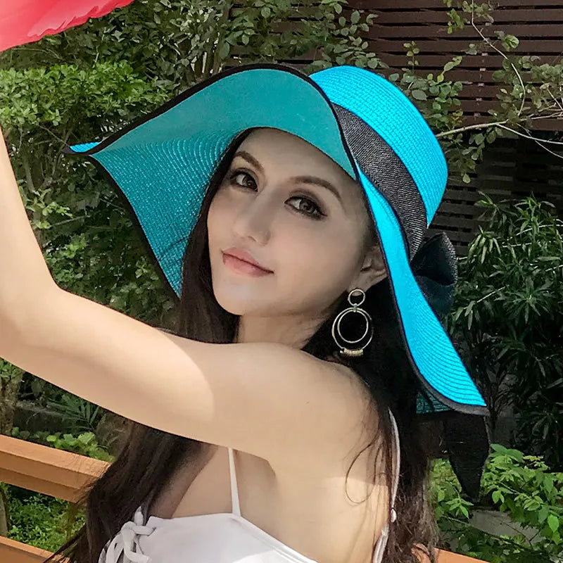 Chic Foldable Summer Straw Hat