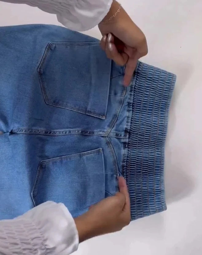 Front High waisted jeans