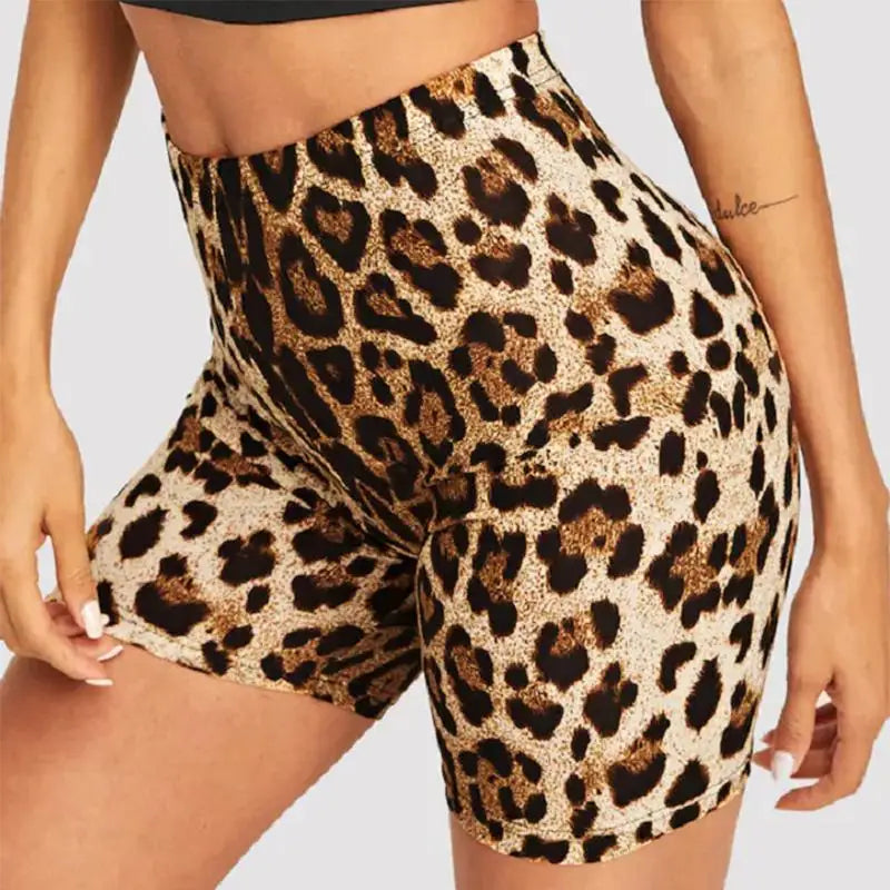 Leopard Print Women Shorts
