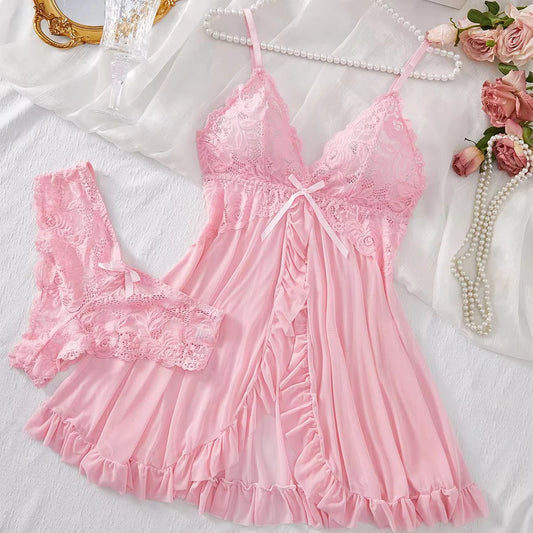Flirt Lace Nightdress Set