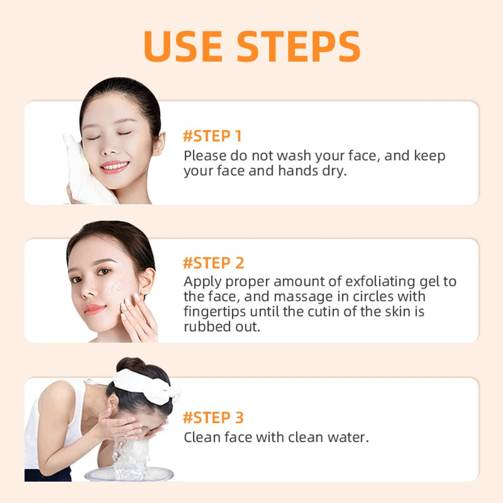 Orange Exfoliating Gel Dead Spot Remover Brighten Peeling 50g
