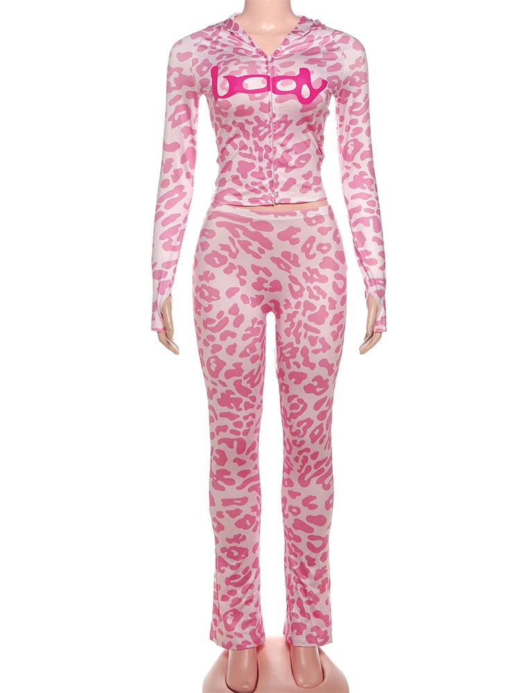 Leopard Print 2 Piece Set