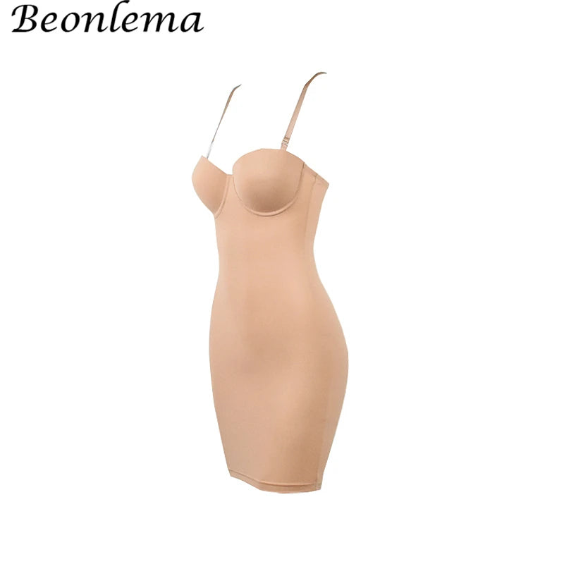Body Defining Slip Dress with Adjustable Straps