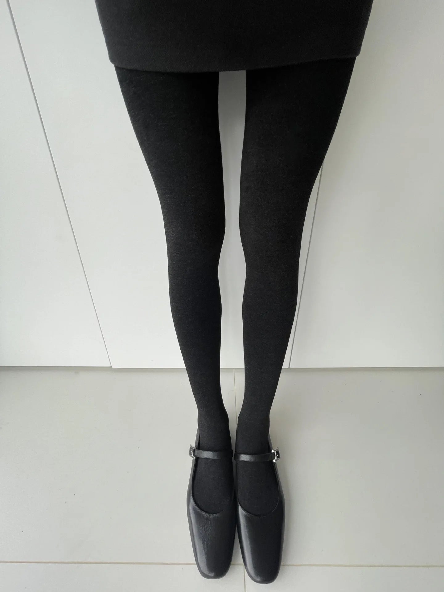 Autumn Gray Elastic High Waist Stockings