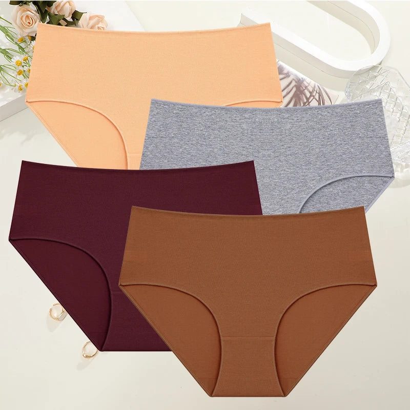 4Pcs/Set Comfort Cotton Panties