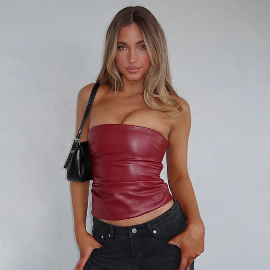 Leather Tank Top
