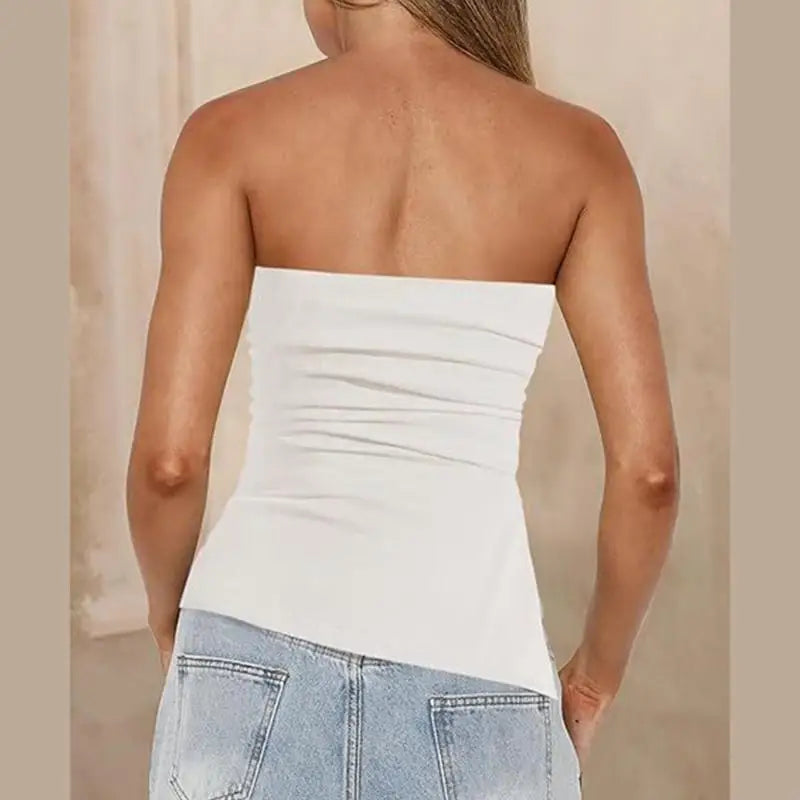 Ruched Tube Top – Strapless Fit