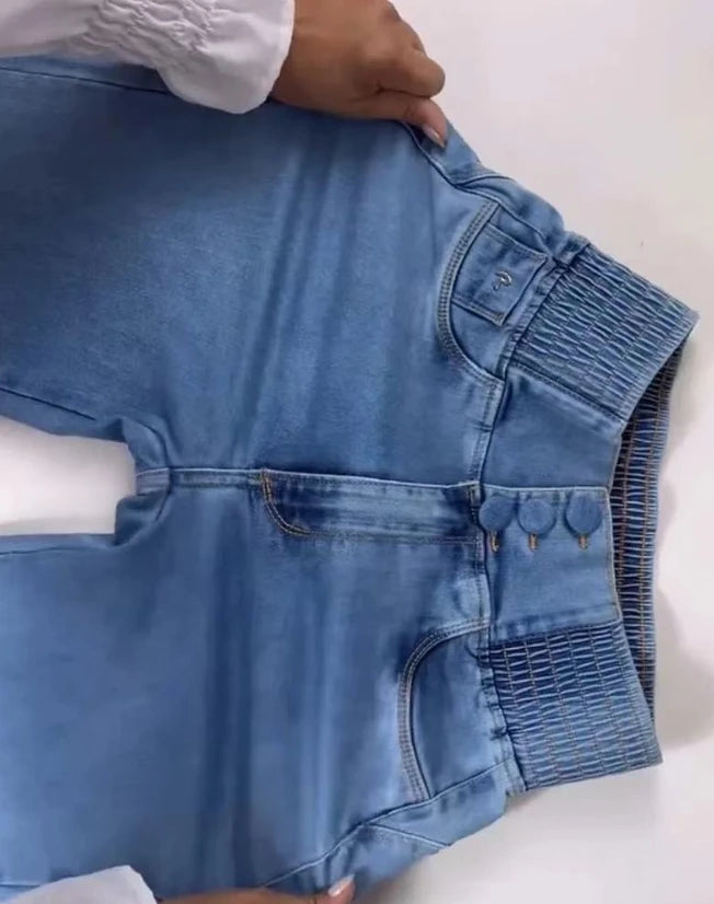 Front High waisted jeans