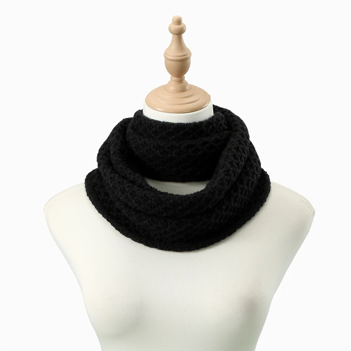 Winter Thick Knitted Ring Scarf