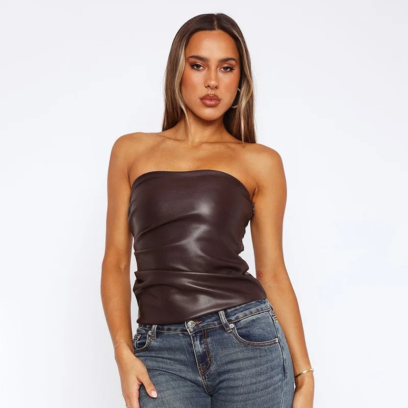Leather Tank Top