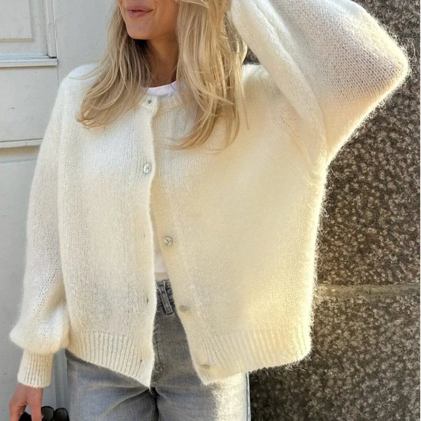Knitted Button up Cardigan