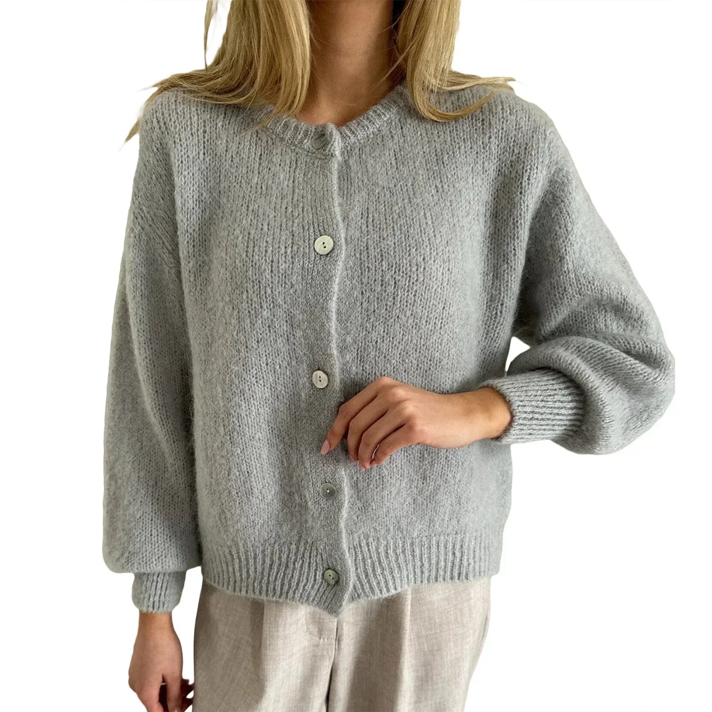 Knitted Button up Cardigan